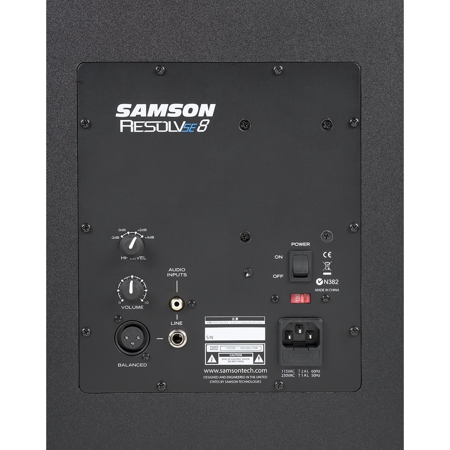 Samson Resolv SE8 2-Way Active Studio Reference Monitor - Single