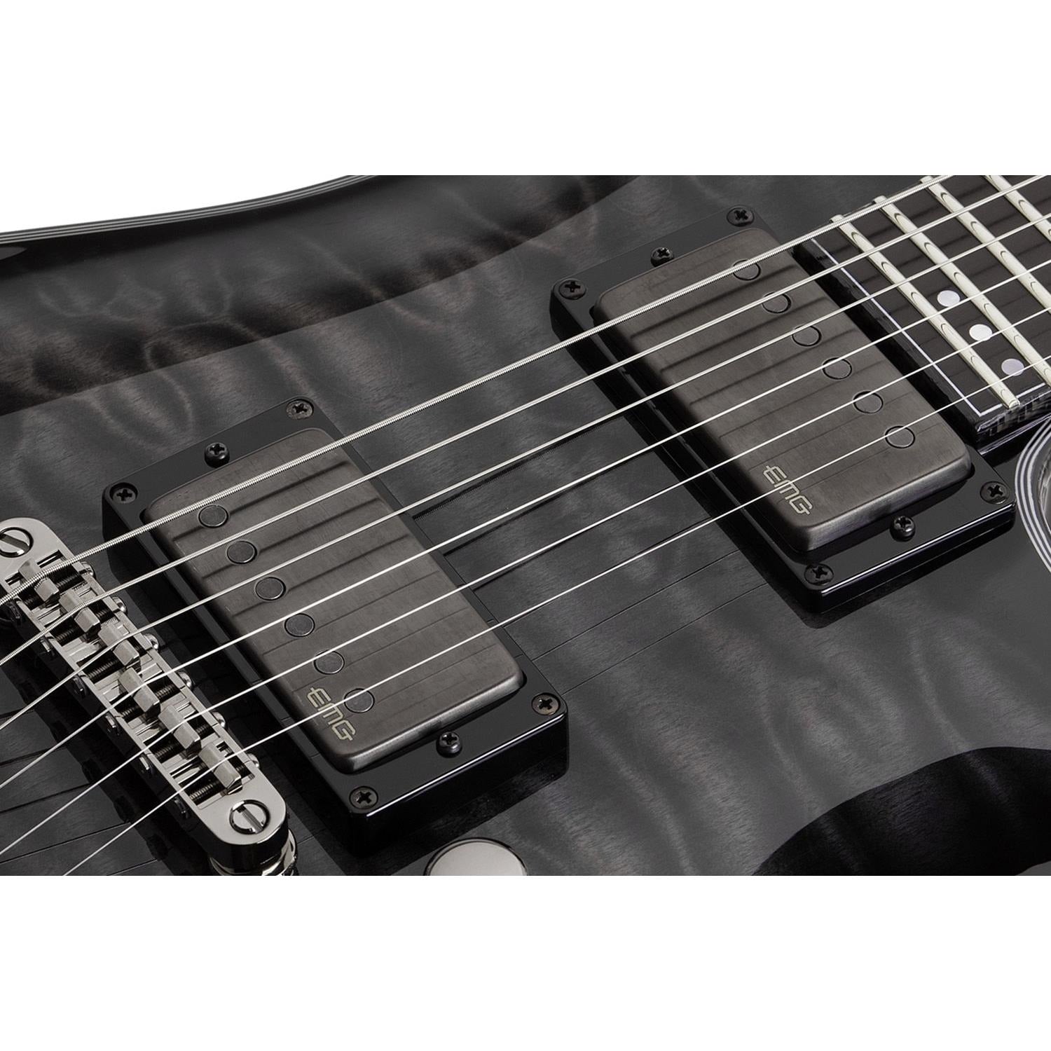 Schecter Hellraiser Hybrid C-1 Electric Guitar - Trans Black Burst