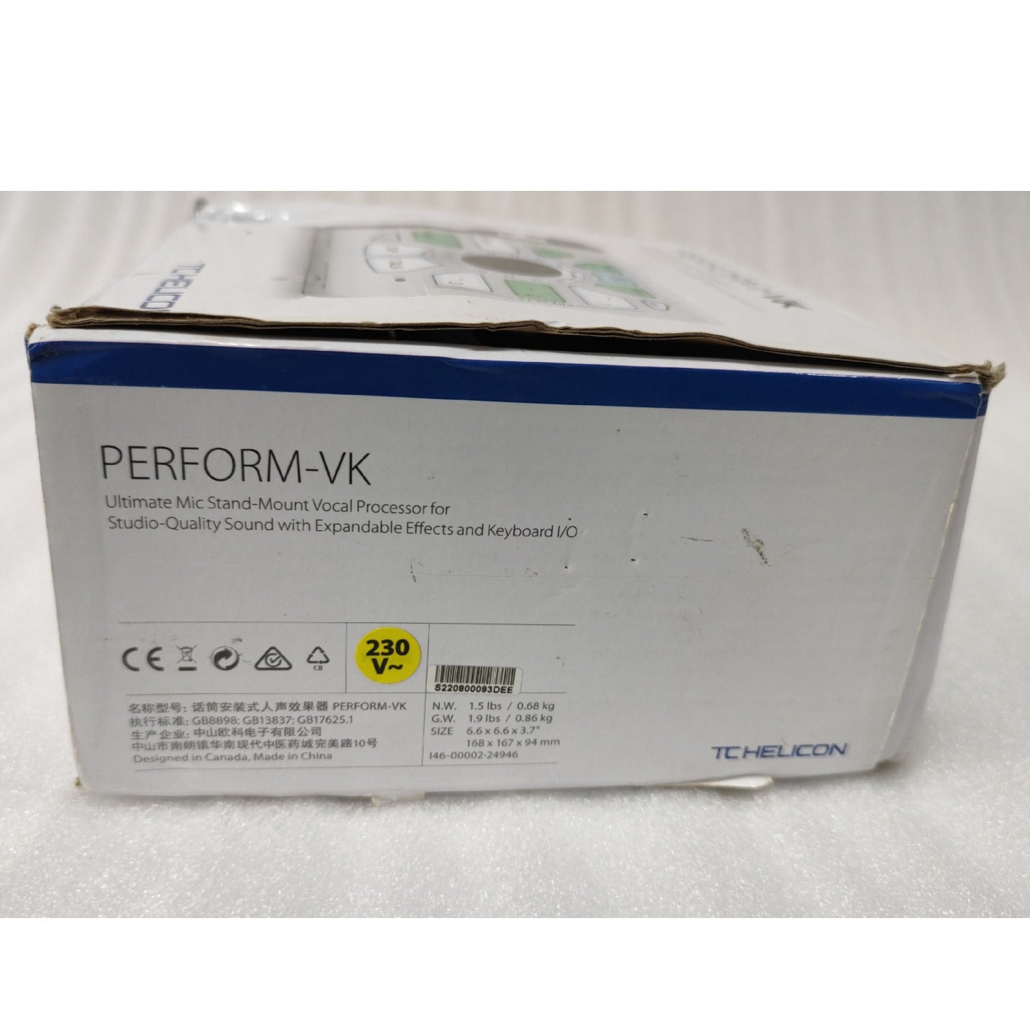 TC Helicon PERFORM-VK Vocal Processor - Open Box