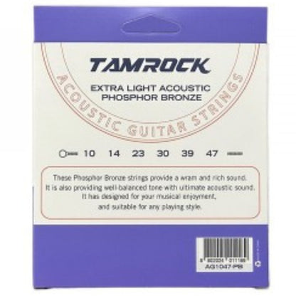 Tamrock AG-1047-PB Phosphor Bronze Acoustic Guitar Strings - 10-47