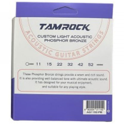 Tamrock AG-1152-PB Phosphor Bronze Acoustic Guitar Strings - Custom Light - 11-52