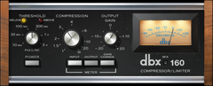 UAD dbx 160 Compressor / Limiter: Compressor/Limiter Plugin