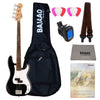 Fender Squier Debut Precision Bass Guitar with Gigbag, Polishing Cloth, Picks, Strap, Tuner & Ebook