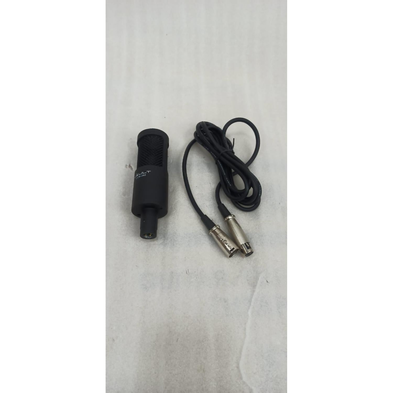 Vault CCM-260 Condenser Cardioid Microphone with Shockmount and XLR cable - Open Box B Stock