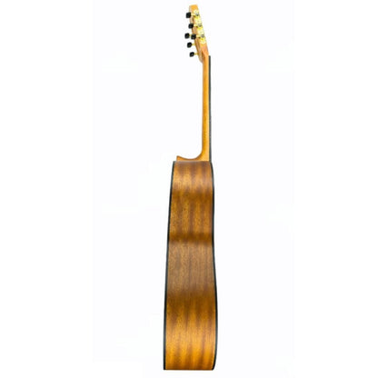 vault classical guitars natural matte vault cl-40 4/4 size premium solid spruce-top classical guitar with gigbag   