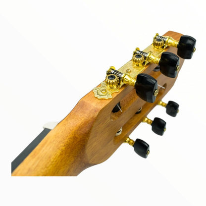 vault classical guitars natural matte vault cl-40 4/4 size premium solid spruce-top classical guitar with gigbag   