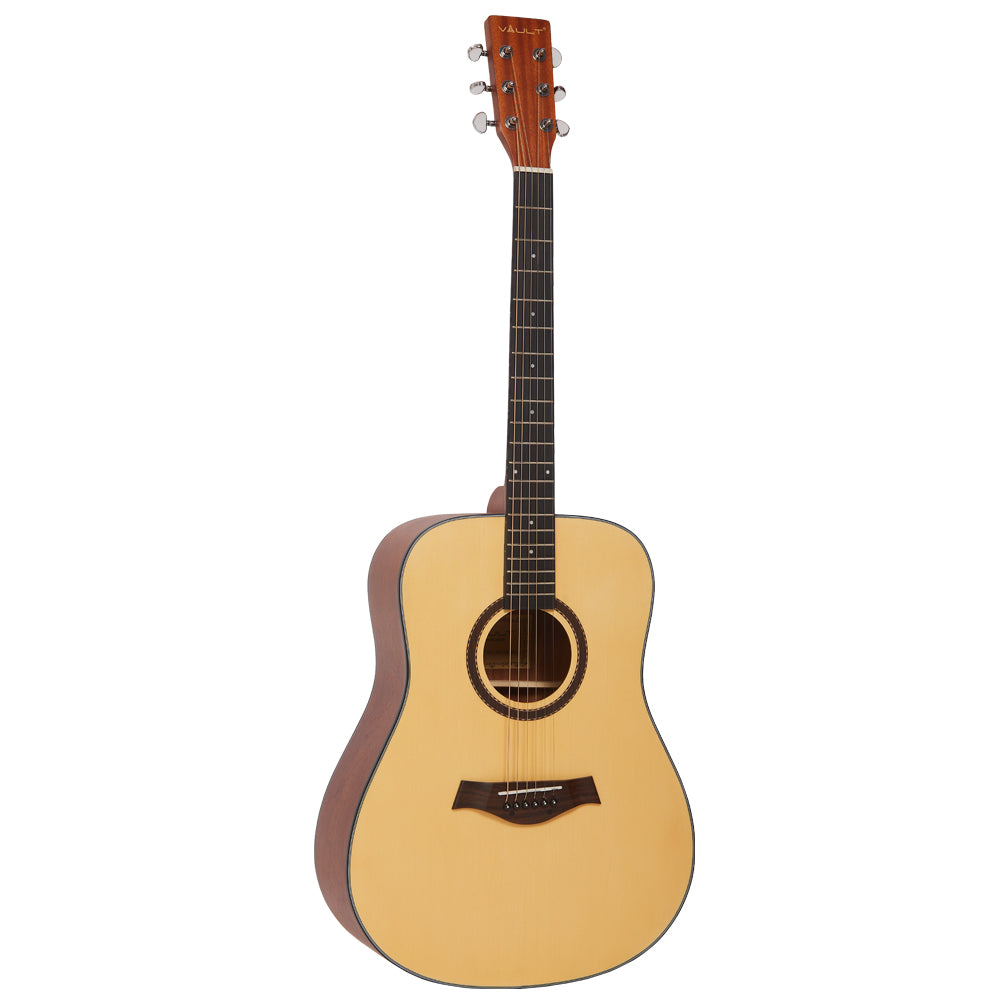 Vault DA25 Dreadnought Shape Acoustic Guitar with Bubinga Back and Sides