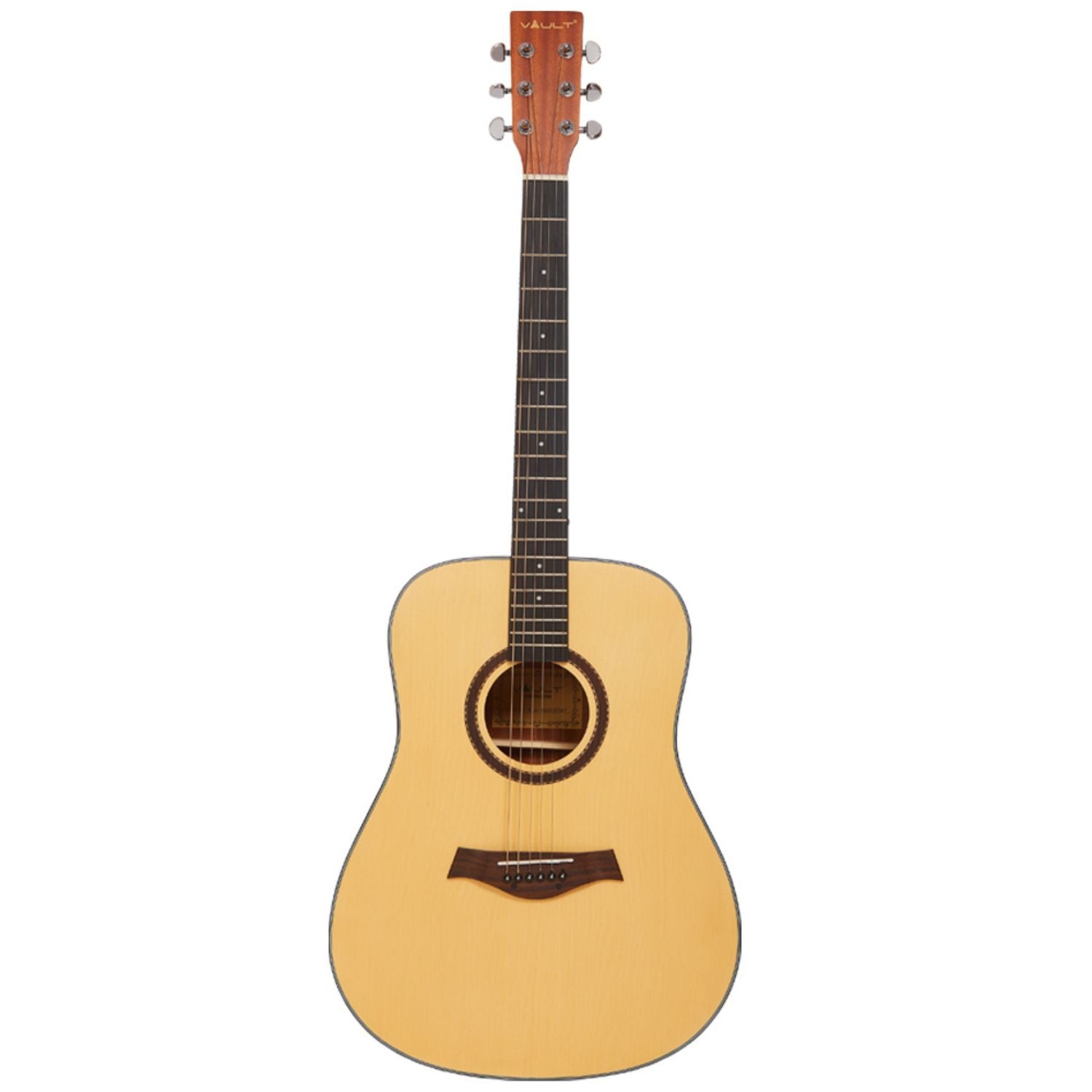 Vault DA25 41" Dreadnought Acoustic Guitar - Natural - Open Box