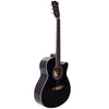Vault EA20 Guitar Kit with Learn to Play Ebook, Bag, Strings, Straps, Picks, String winder & Polishing Cloth - 40 inch Cutaway Acoustic Guitar