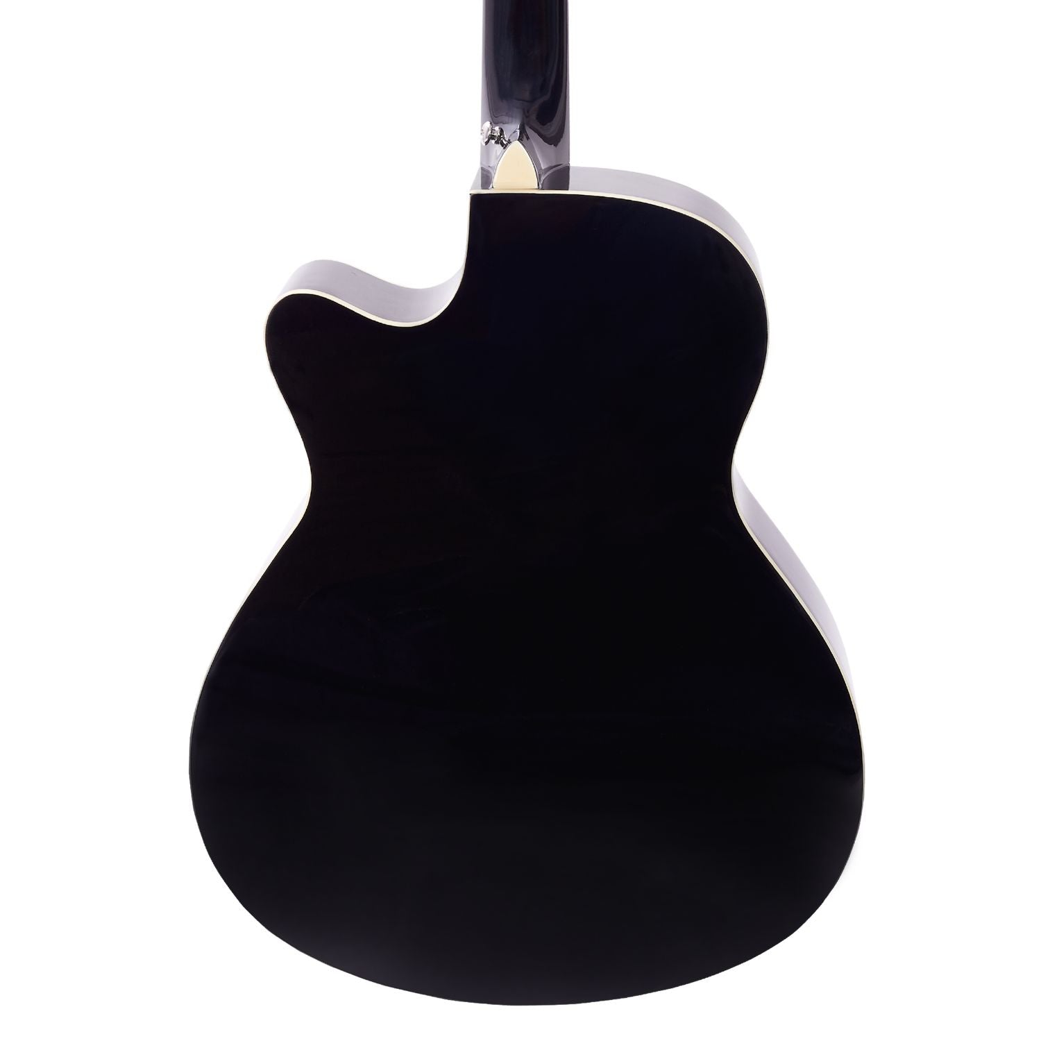 Vault EA20 Guitar Kit with Learn to Play Ebook, Bag, Strings, Straps, Picks, String winder & Polishing Cloth - 40 inch Cutaway Acoustic Guitar
