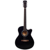 Vault EA20 Guitar Kit with Learn to Play Ebook, Bag, Strings, Straps, Picks, String winder & Polishing Cloth - 40 inch Cutaway Acoustic Guitar