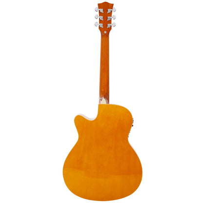 Vault EA20 Guitar Kit with Learn to Play Ebook, Bag, Strings, Straps, Picks, String winder & Polishing Cloth - 40 inch Cutaway Acoustic Guitar