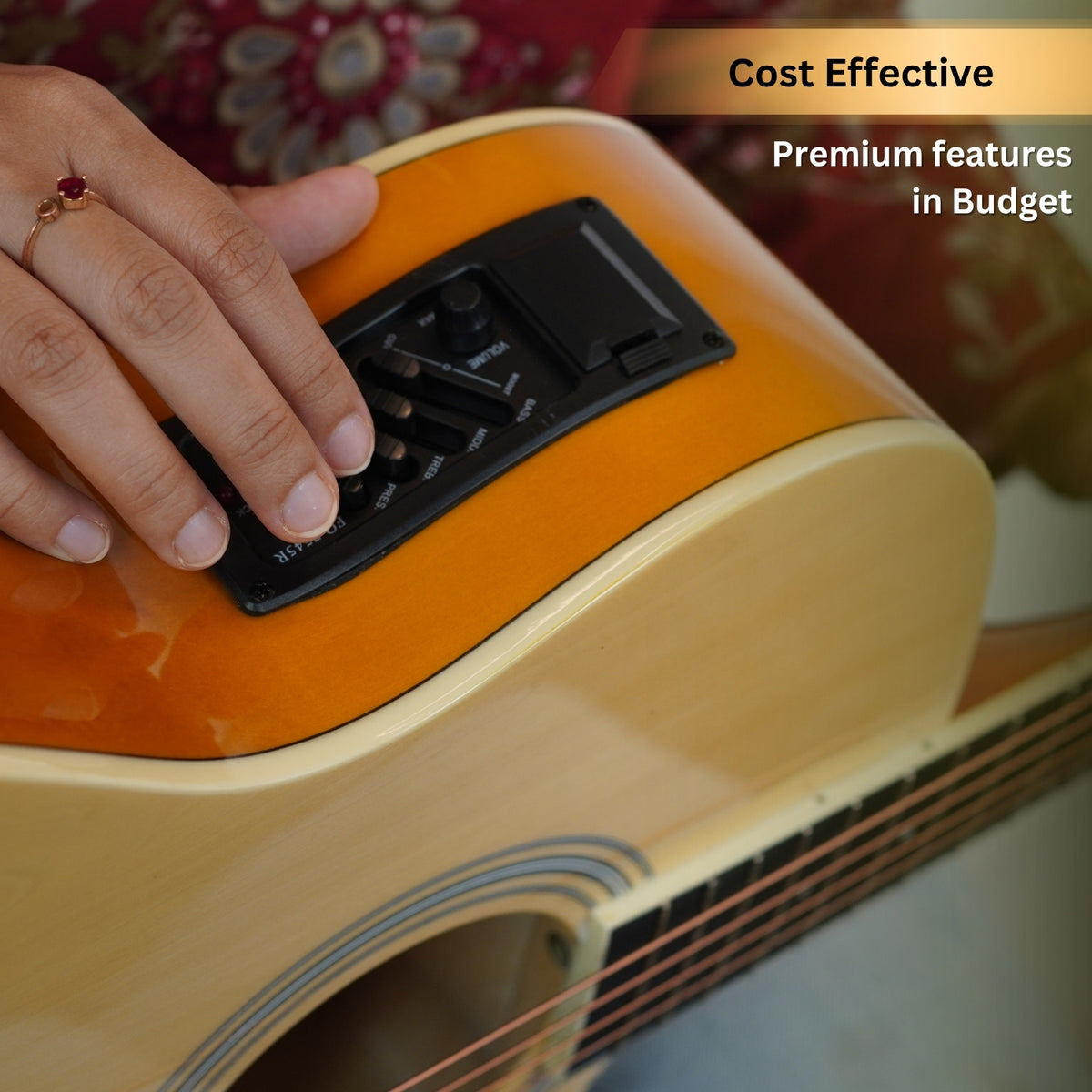 vault electro acoustic guitars packwithtuner vault ea20ce 40 inch cutaway electro acoustic guitar with bag, strings, straps, picks, string winder, polishing cloth & ebook      #style_packwithtuner,color_natural