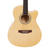 Vault EA20 Guitar Kit with Learn to Play Ebook, Bag, Strings, Straps, Picks, String winder & Polishing Cloth - 40 inch Cutaway Acoustic Guitar