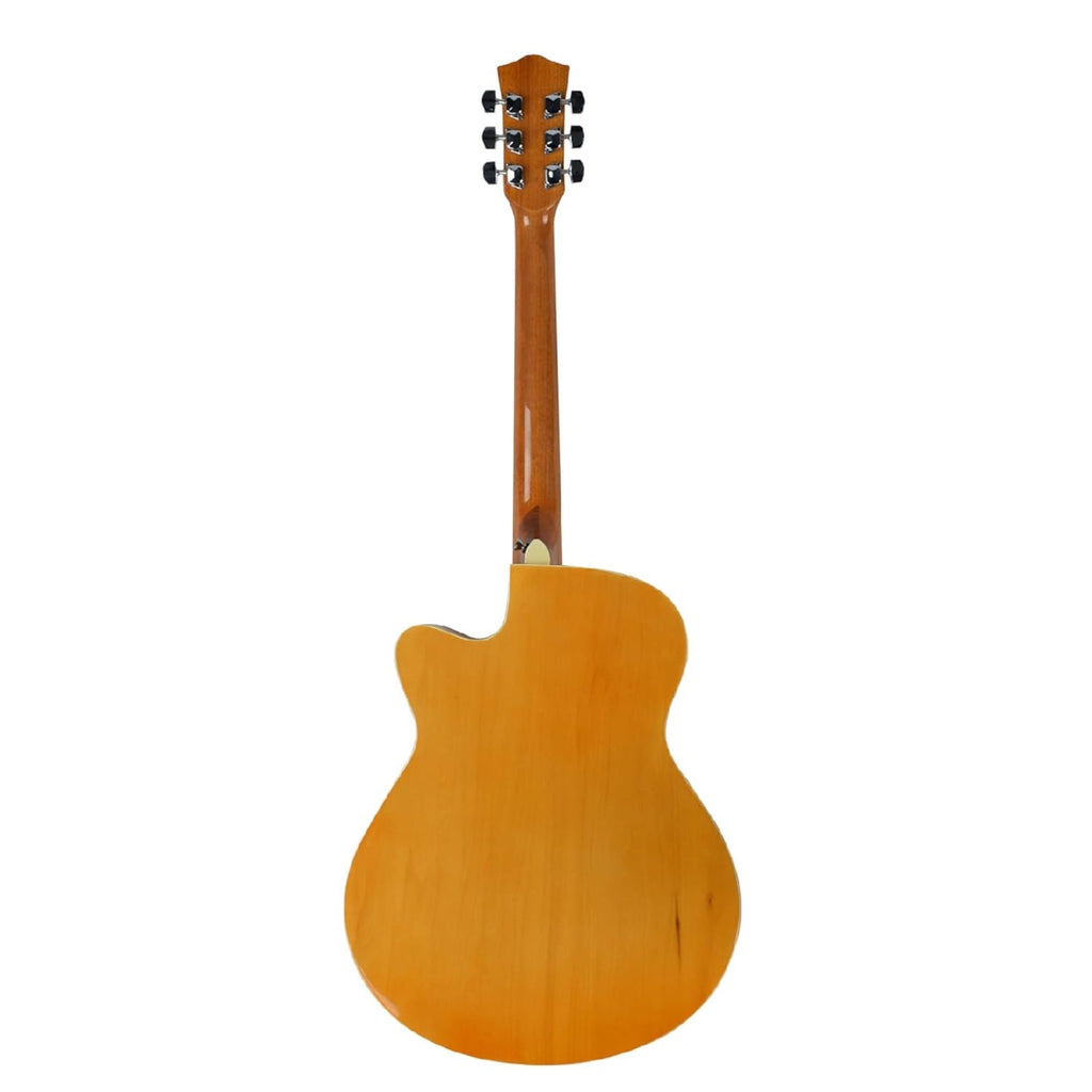 Vault EA20 Guitar Kit with Learn to Play Ebook, Bag, Strings, Straps, Picks, String winder & Polishing Cloth - 40 inch Cutaway Acoustic Guitar