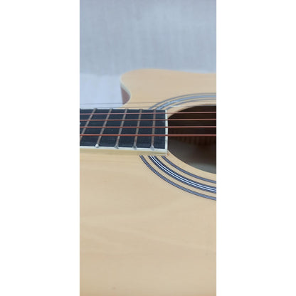 Vault EA20 Guitar Kit with Learn to Play Ebook, Bag, Strings, Straps, Picks, String winder & Polishing Cloth - 40 inch Cutaway Acoustic Guitar - Open Box B Stock