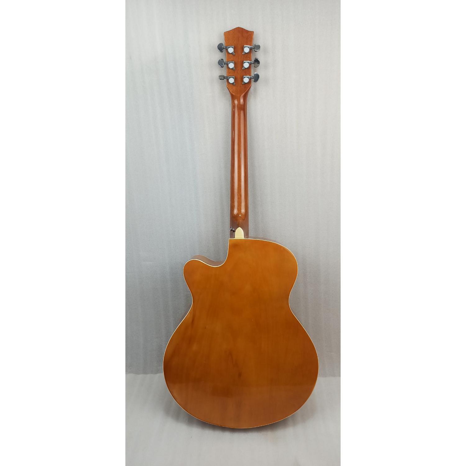 Vault EA20 Guitar Kit with Learn to Play Ebook, Bag, Strings, Straps, Picks, String winder & Polishing Cloth - 40 inch Cutaway Acoustic Guitar - Open Box B Stock