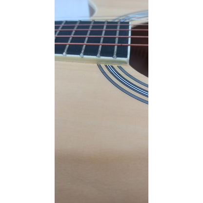 Vault EA20 Guitar Kit with Learn to Play Ebook, Bag, Strings, Straps, Picks, String winder & Polishing Cloth - 40 inch Cutaway Acoustic Guitar - Open Box B Stock