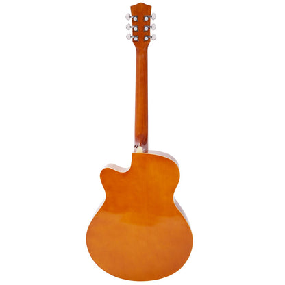 Vault EA20 Guitar Kit with Learn to Play Ebook, Bag, Strings, Straps, Picks, String winder & Polishing Cloth - 40 inch Cutaway Acoustic Guitar