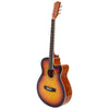 Vault EA20 Guitar Kit with Learn to Play Ebook, Bag, Strings, Straps, Picks, String winder & Polishing Cloth - 40 inch Cutaway Acoustic Guitar
