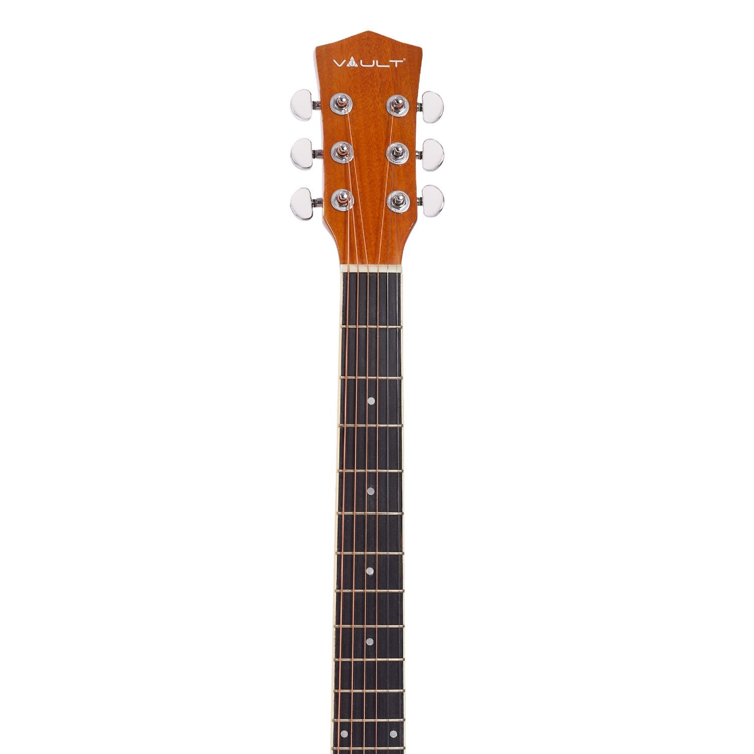Vault EA20 Guitar Kit with Learn to Play Ebook, Bag, Strings, Straps, Picks, String winder & Polishing Cloth - 40 inch Cutaway Acoustic Guitar
