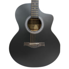 Vault EA40 41 inch Premium Solid Spruce-Top Cutaway Acoustic Guitar