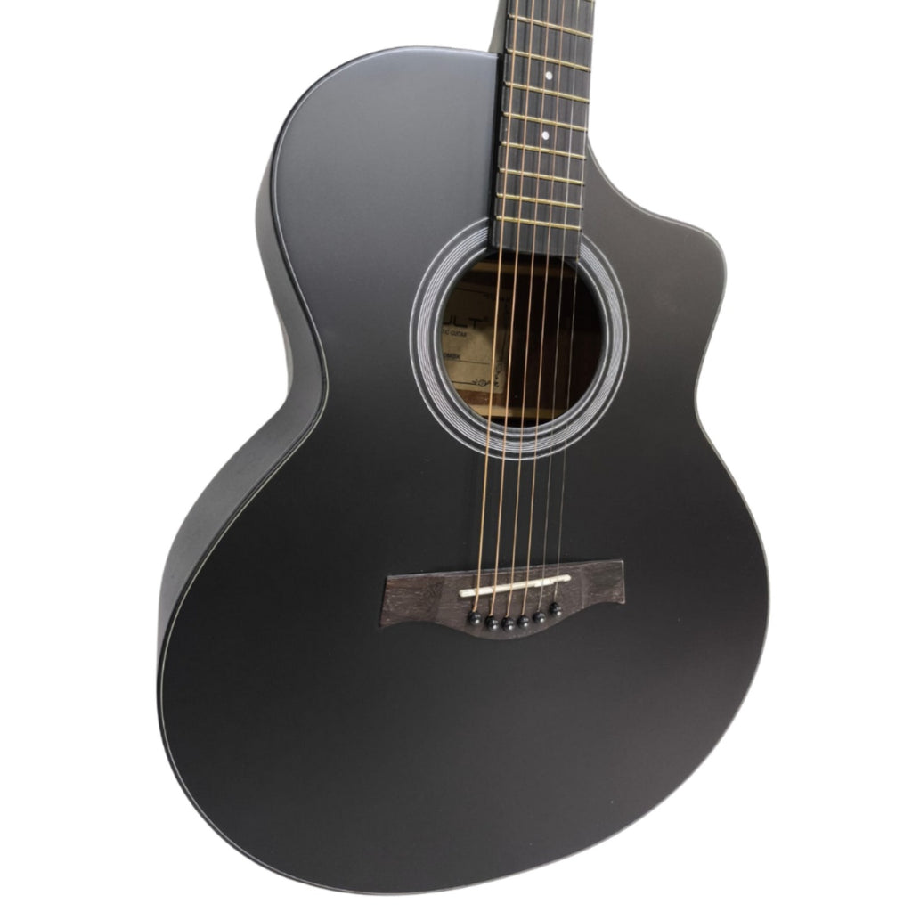 Vault EA40 41 inch Premium Solid Spruce-Top Cutaway Acoustic Guitar