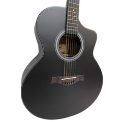 Vault EA40 41 inch Premium Solid Spruce-Top Cutaway Acoustic Guitar