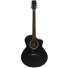 Vault EA40 41 inch Premium Solid Spruce-Top Cutaway Acoustic Guitar