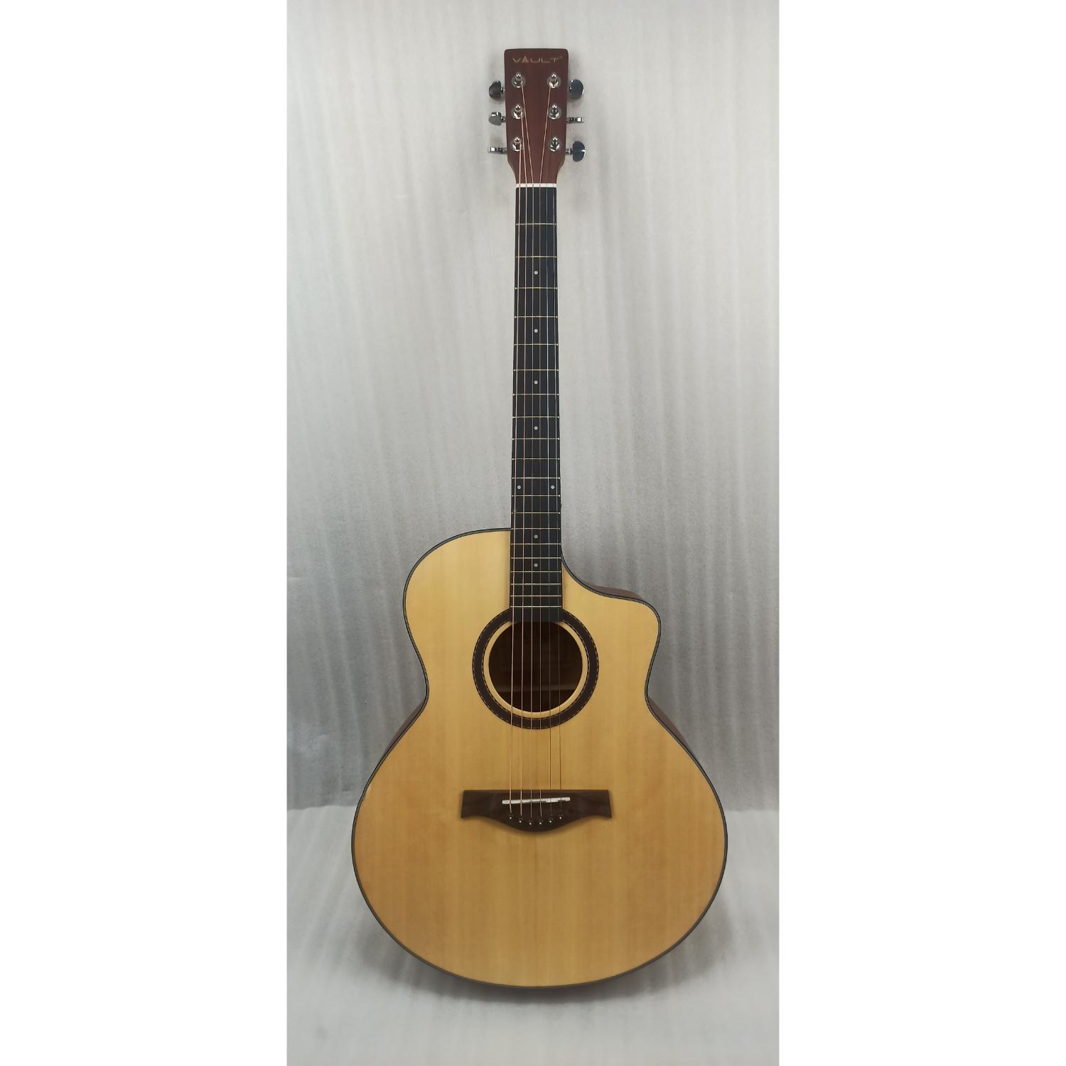 Vault EA40 41 inch Premium Solid Spruce-Top Cutaway Acoustic Guitar - Open Box B Stock