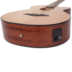 Vault EB40CE 4 String Solid Top Acoustic Bass With EQ and Padded Gigbag - 34" Scale Length