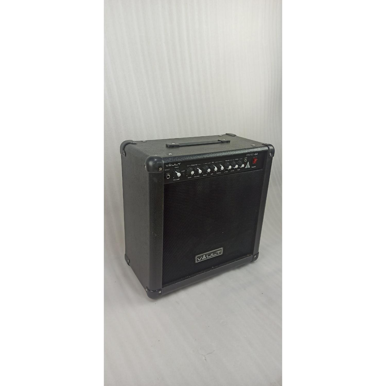 Vault Frenzy 40 Watt Combo Guitar Amplifier with Analog Distortion, Reverb & Delay All Playable Together - Open Box
