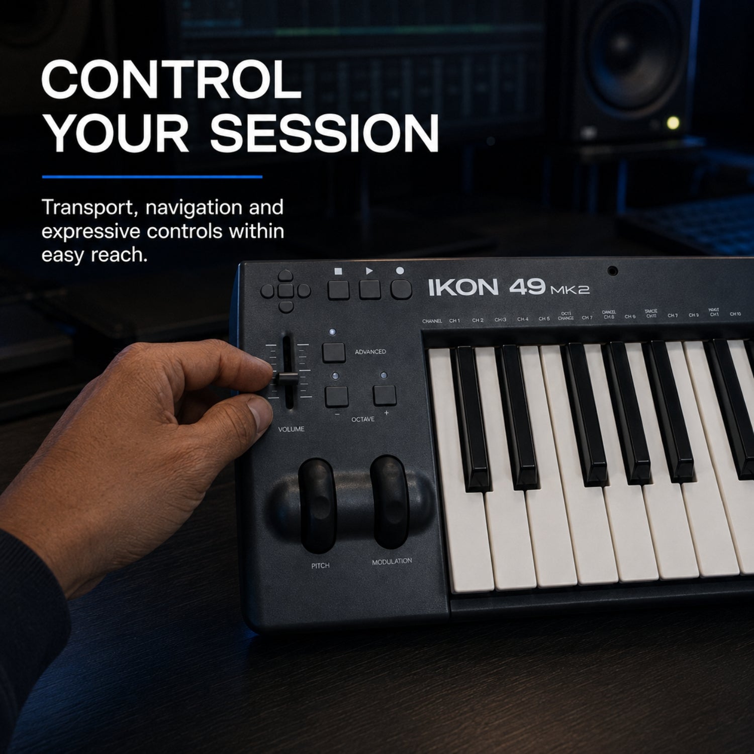Vault Ikon MK2 49 Key Velocity Sensitive Midi Keyboard – BAJAAO.COM