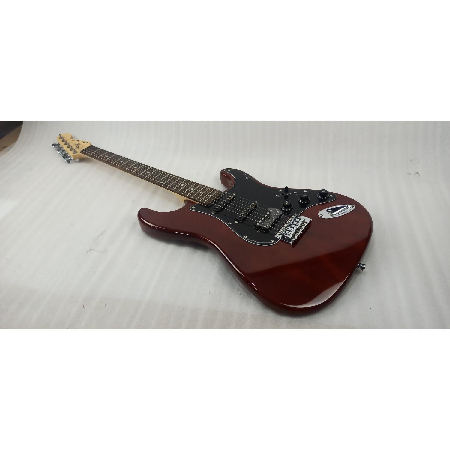 Vault Performer Pro ST 6 String Solid Mahogany Electric Guitar with Gigbag - Open Box