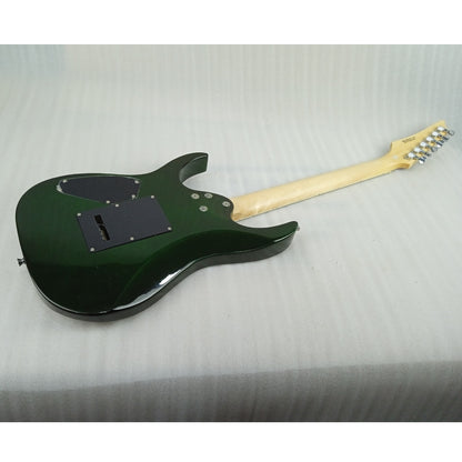 Vault RG1 Soloist Premium Electric Guitar - Transparent Green Burst - Open Box B Stock
