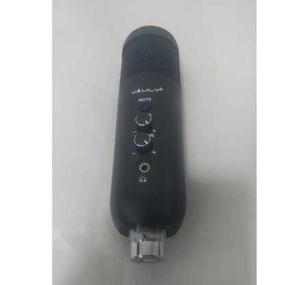 Vault UCM-FX USB Condenser Podcast Microphone Kit  with built in headphone out Volume /Gain control and Mute button for Gaming, Podcasting, Conference Calls, Recording, Singing and Dubbing - (USB Mic - E01) - Open Box B Stock