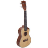 Vault UK-1000CC 23-Inch Solid Spruce Top Premium Semi Cutaway Concert Ukulele