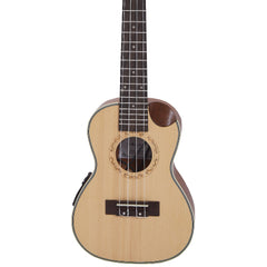 Vault UK-1000CC 23-Inch Solid Spruce Top Premium Semi Cutaway Concert Ukulele