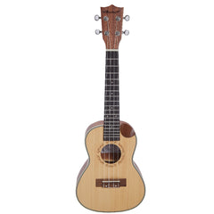 Vault UK-1000CC 23-Inch Solid Spruce Top Premium Semi Cutaway Concert Ukulele