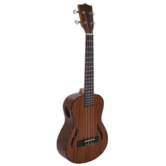 Vault UK-200C 23" Premium Walnut Laminate with Side Soundport Concert Ukulele - Open Box