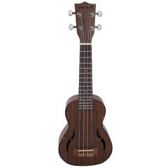 Vault UK-200S 21" Premium Walnut Laminate with Side Soundport Soprano Ukulele - Open Box