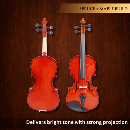 Vault Fiddler 4/4 Violin with Bow, Rosin & Case (Outfit)