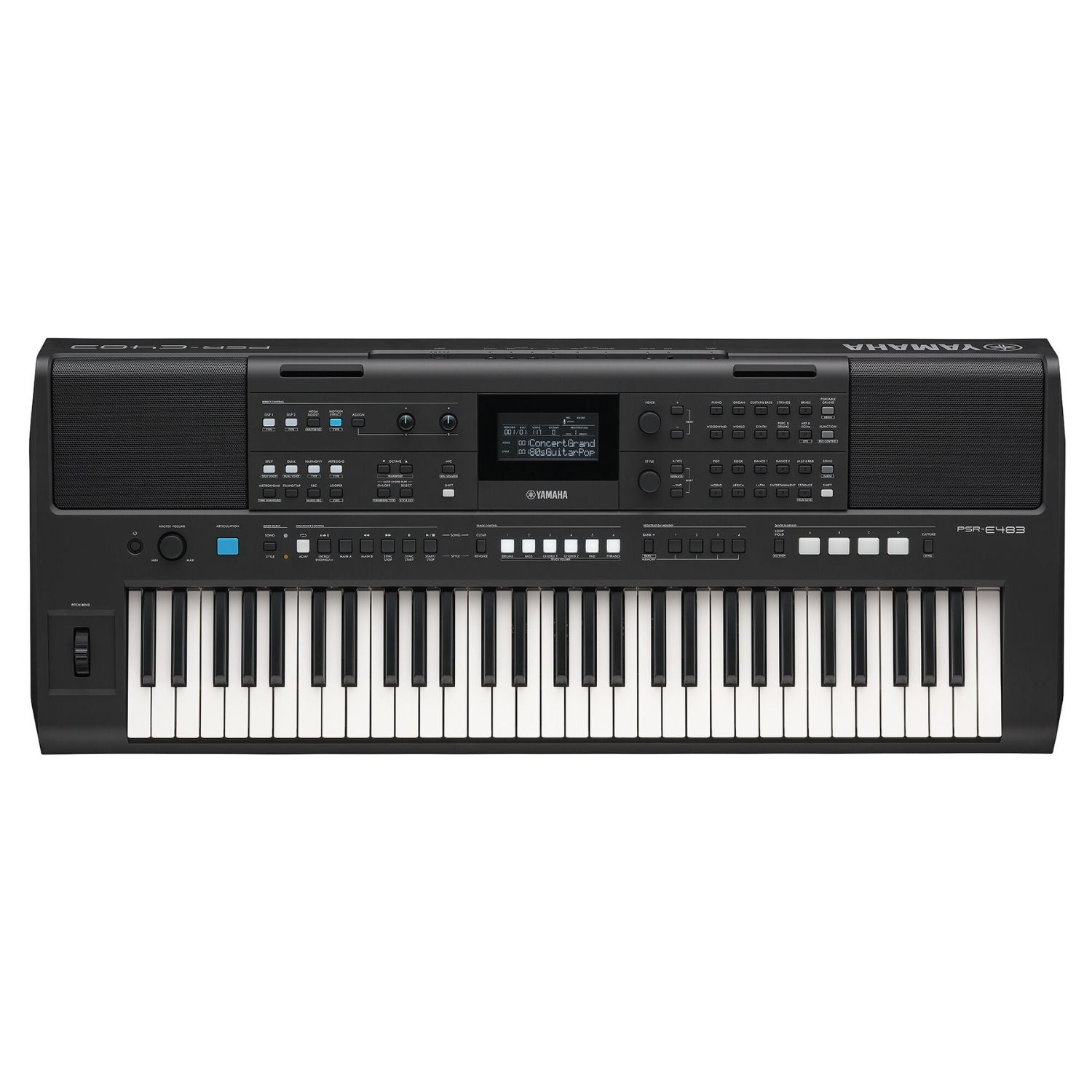 Yamaha PSR‑E483 61-Key Touch-Sensitive Portable Keyboard