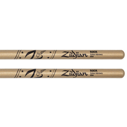Zildjian Z Custom Limited Edition Rock Wood Tip Drumstick - Gold Chroma