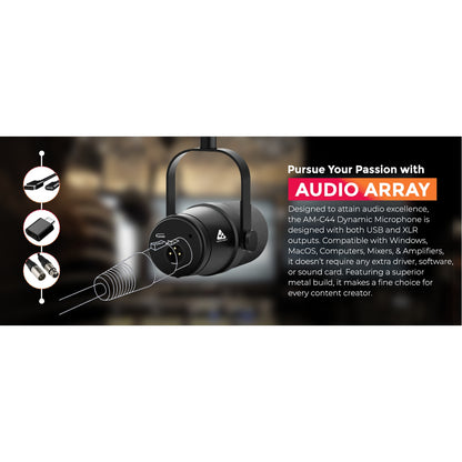 Audio Array AM-C44 Dynamic USB/XLR Microphone