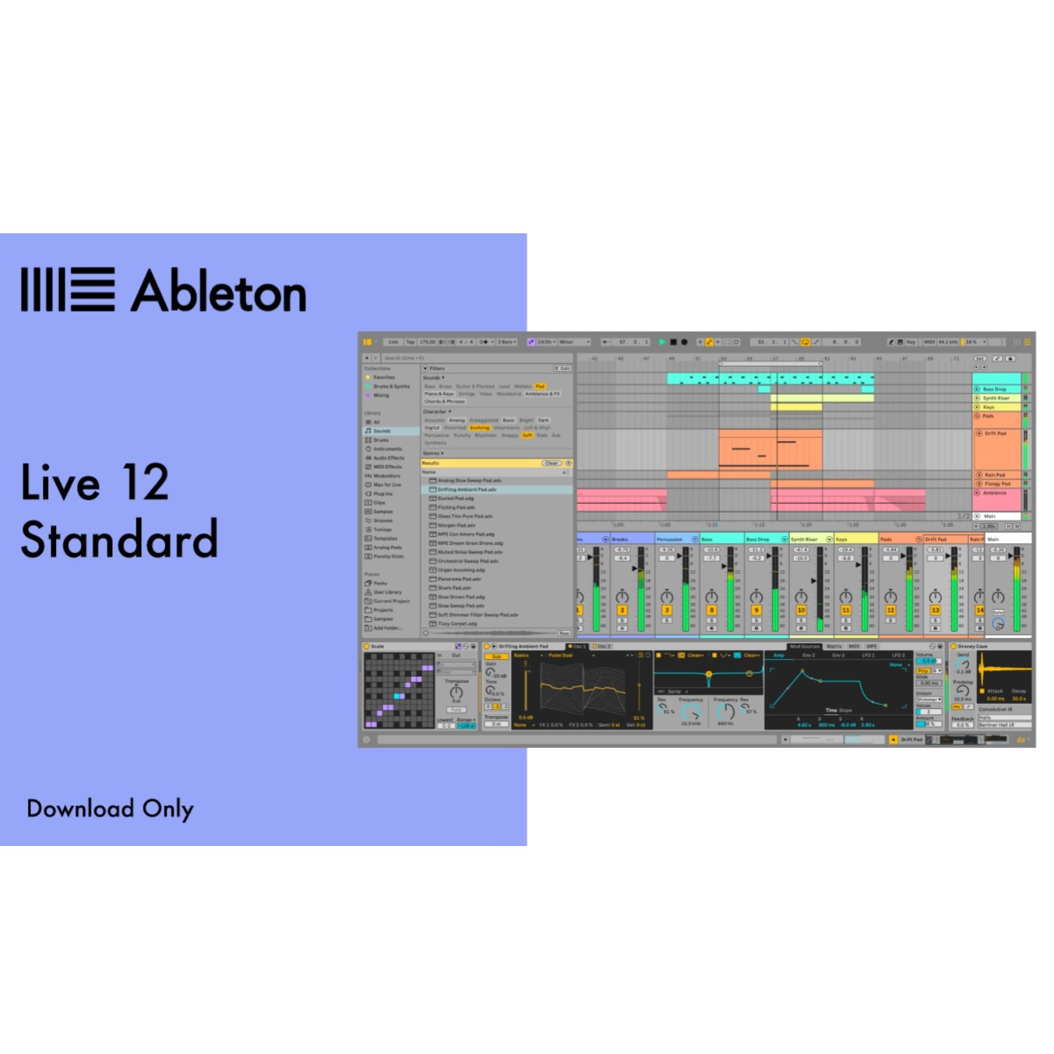 Ableton DAW Software Ableton Live 12 Standard Software (Download Only)