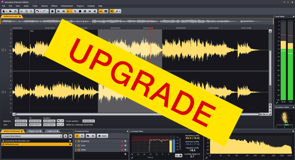 ACON DIGITAL DAW Software Acon Acoustica Standard to Premium Multi-track Audio Editor upgrade – Professional Audio Software & Plugin