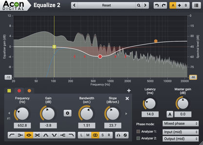 ACON DIGITAL Virtual Processors Acon Equalize 2 Parametric Equalizer – Professional Audio Software & Plugin
