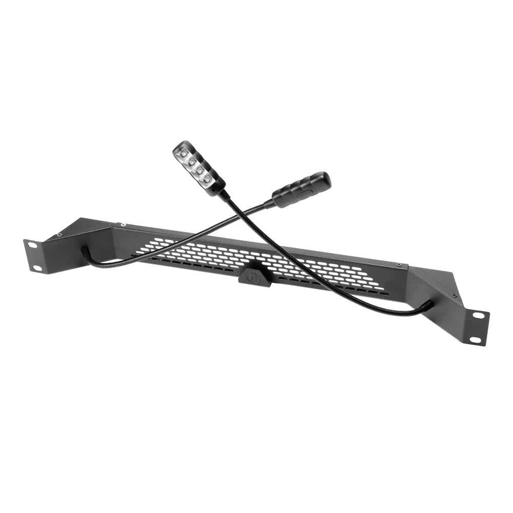Adam Hall DJ Racks & Stands Adam Hall 19" Parts Dual Gooseneck RGB and White COB LED Rack Light