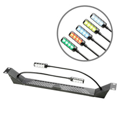 Adam Hall DJ Racks & Stands Adam Hall 19" Parts Dual Gooseneck RGB and White COB LED Rack Light